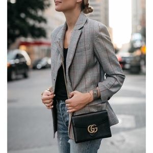 Zara Oversized Plaid Blazer